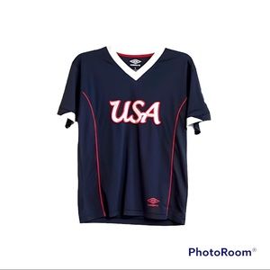 Umbro V Neck USA Soccer Jersey (Mens Medium)
